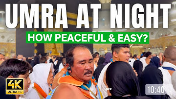 🌙 🕋✨Why Millions Love Performing Umrah at Night — A Timeless Experience of spiritual Journey | Mecca