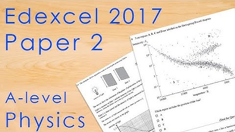 Edexcel 2017 Paper 2 - A-level Physics Past Paper