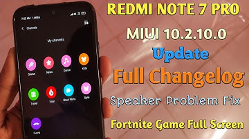 Redmi Note 7 Pro MIUI 10.2.10.0 Stable Update Full Changelog