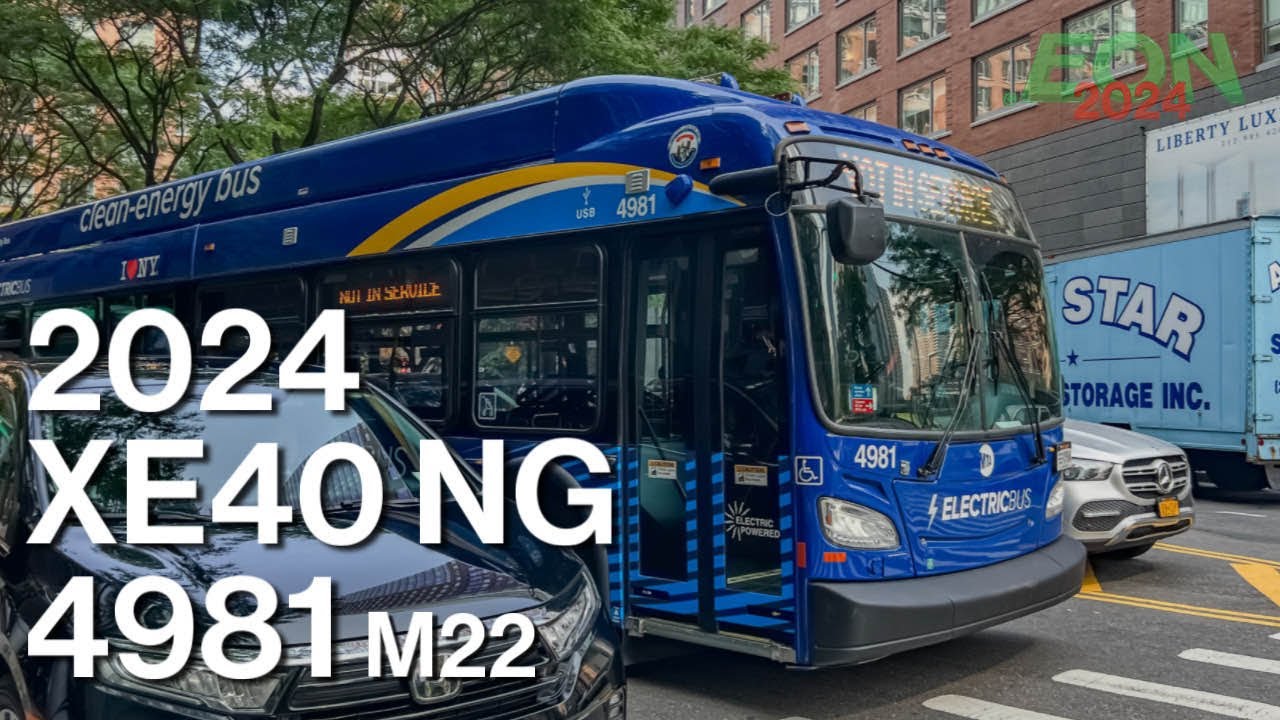 にゃん ⁴ᴷ MTA NYCT Manhattan Buses: On Board 2024 New Flyer XE40