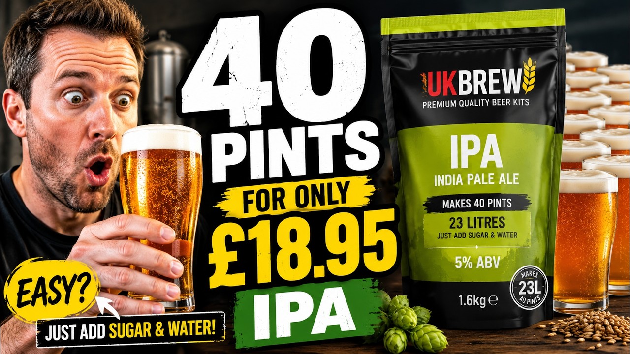 I Made 40 Pints of IPA for £18.95… Was It Any Good? - YouTube