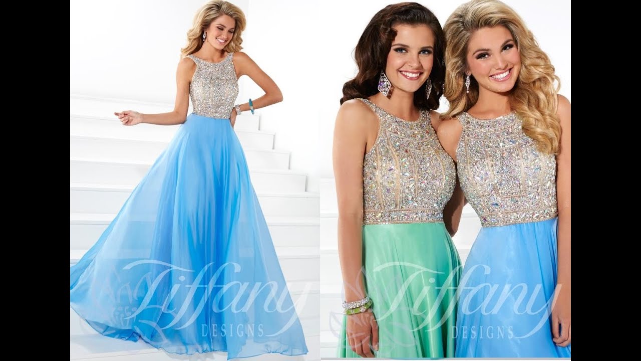Tiffany Prom Dress 16083 from Peaches Boutique, Chicago, IL YouTube