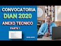 CONVOCATORIA DIAN 2020 ANEXO PARTE 1