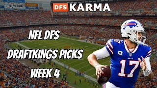 NFL DFS - DraftKings Picks (Week 4)