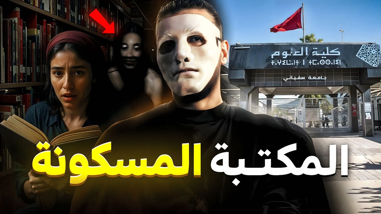 قصة سارة و المكتبة المسكونة في الجامعة النهار اللي دخلات ليها شافت الويل 😱