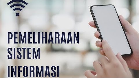 Video Pemeliharaan Sistem Informasi