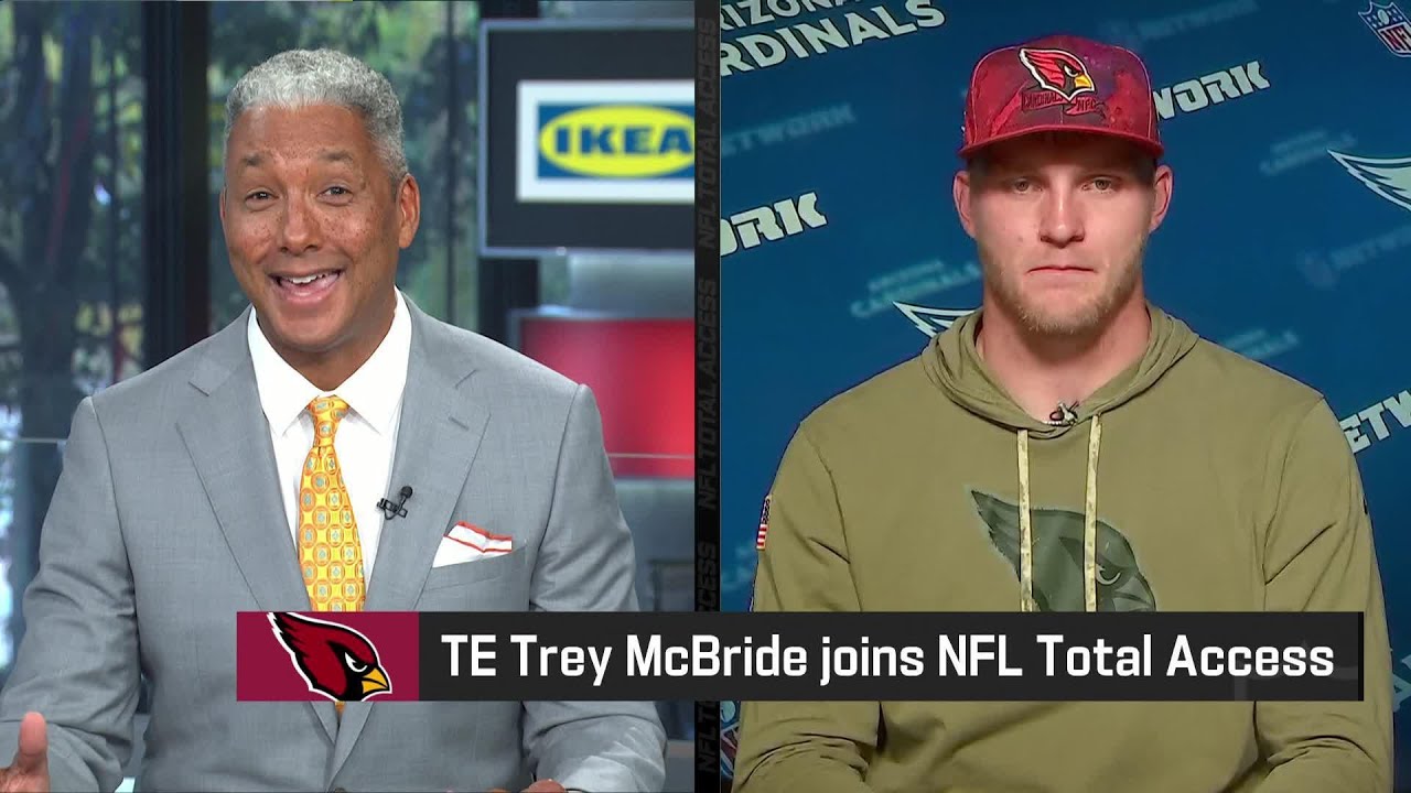 Cardinals TE Trey McBride joins 'NFL Total Access' 10 days before '24 draft
