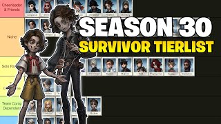 SEASON 30 SURVIVOR TIERLIST IDENTITY V