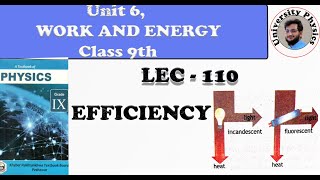 Efficiency Work Energy Chapter 6