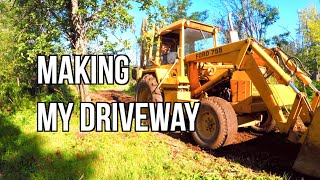 DRIVEWAY INSTALL with FORD 755 - Cabin Build Series by Will Magner 1,086 views 1 year ago 8 minutes, 19 seconds