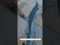 Curved Epoxy Stone Design Trick #construction #flooring #satisfyingbuilds