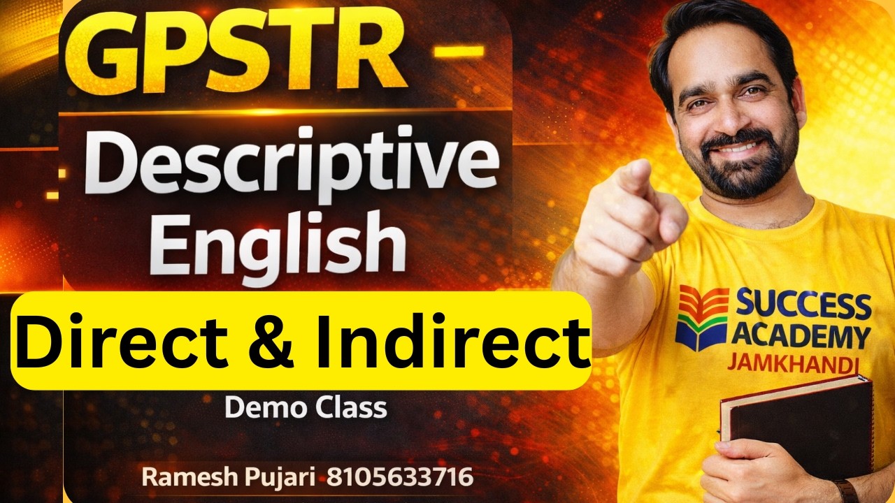 GPSTR Eng DESCRIPTIVE Writing Demo Class 5 | 3 Marks Questions |By R  Pujari | #descriptiveenglish