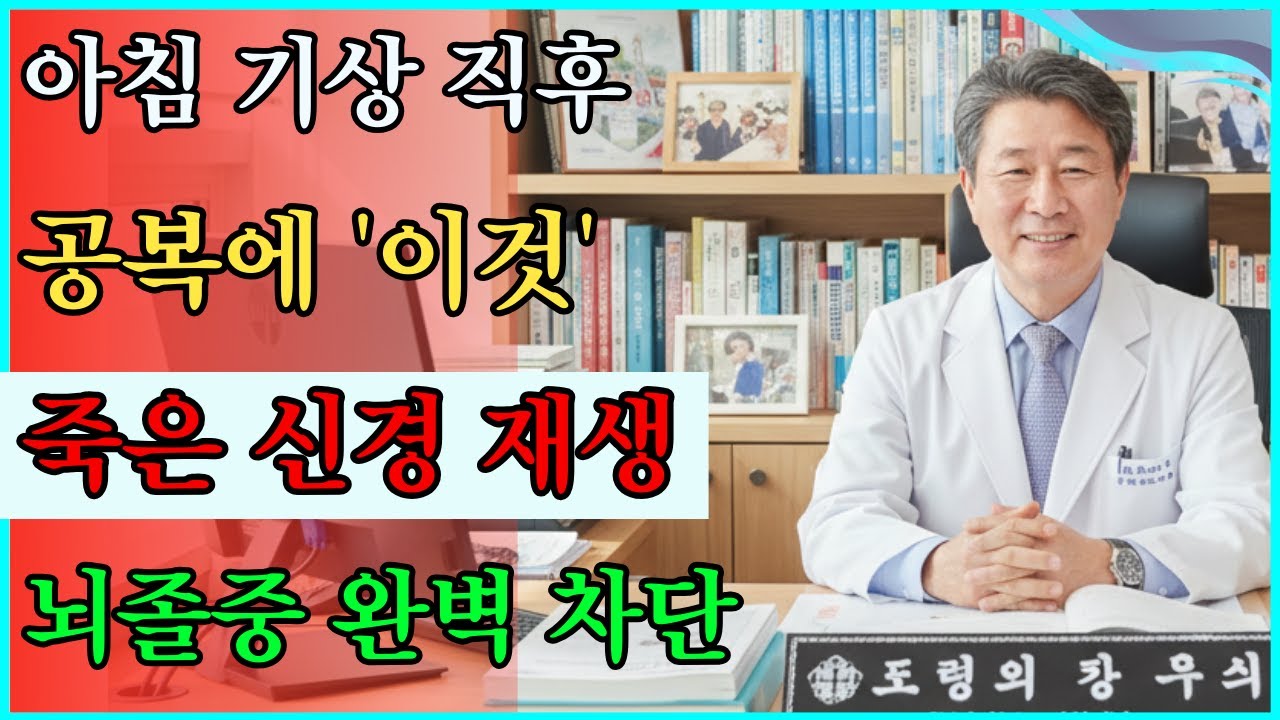 아침 공복에 무조건 하세요. 뇌졸중 막고 죽은 신경도 되살리는 기적의 6단계 #치매예방