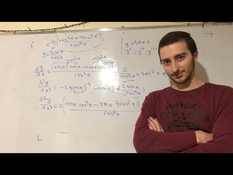 ჰარმონიული მოძრაობის დიფერენციალური განტოლება და y=tan x წარმოებული (3 რიგის)