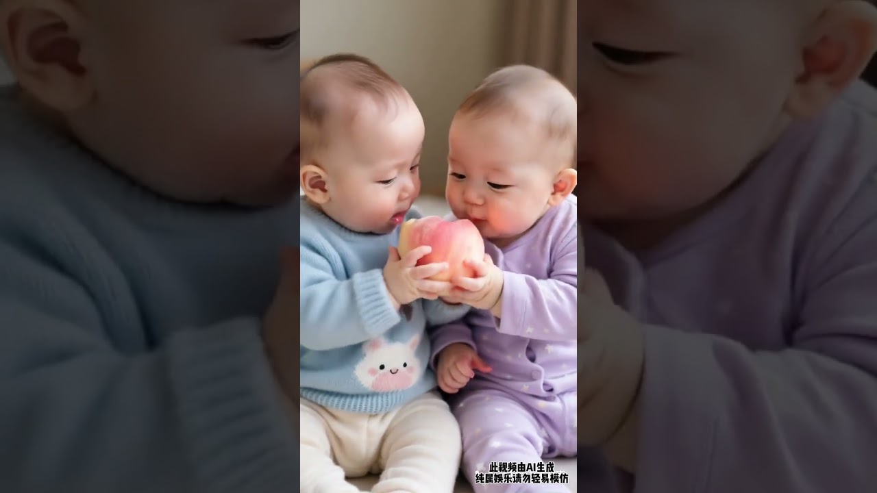 Cute baby is so delicious. Healing. Everything can be planted