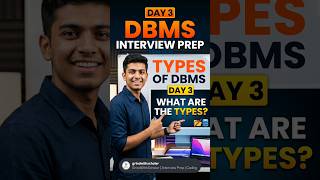 "Day 3 | Types of DBMS — Know This Before Your Interview ✅" #shorts #dbms #typedb