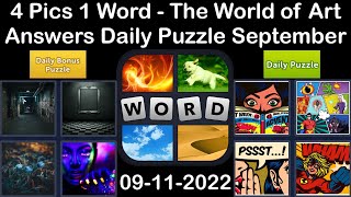 4 Pics 1 Word - The World of Art - 11 September 2022 - Answer Daily Puzzle + Bonus Puzzle