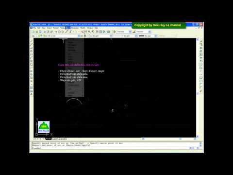 Video Cách vẽ cung tròn trong AutoCAD - Lệnh Arc - youtube