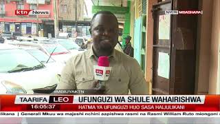 Ufungunzi wa shule wa muhula wa pili umesitishwa hadi serikali itoe tangazo rasmi ya kufungua