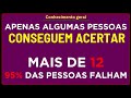 Apenas alguns conseguem acertar mais de 12 — 95% falham! Você consegue? 🤯