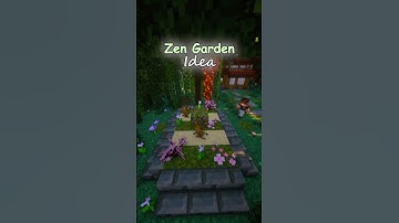 How to make a Mini Zen Garden in Minecraft Tutorial! #minecraft