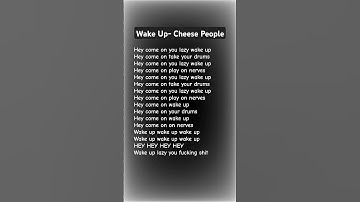 Thumbnail of Wake Up- Cheese People #spotify #music #song #wakeup #lyrics #cheesepeople #2008music #shorts #love