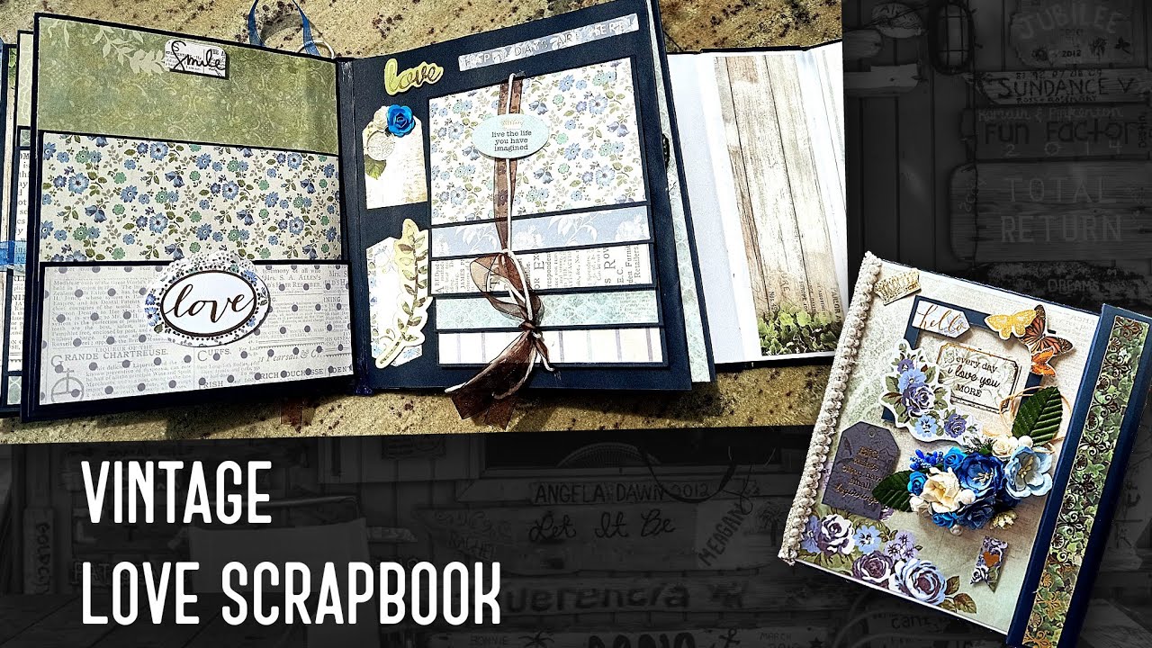 Scrapbook Ideas/Vintage Scrapbook/How To Make Scrapbook/DIY Scrapbook  Tutorial/HandMade Scrapbook 