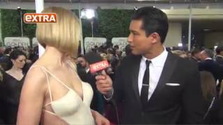 Rosamund Pike discusses giving birth...
