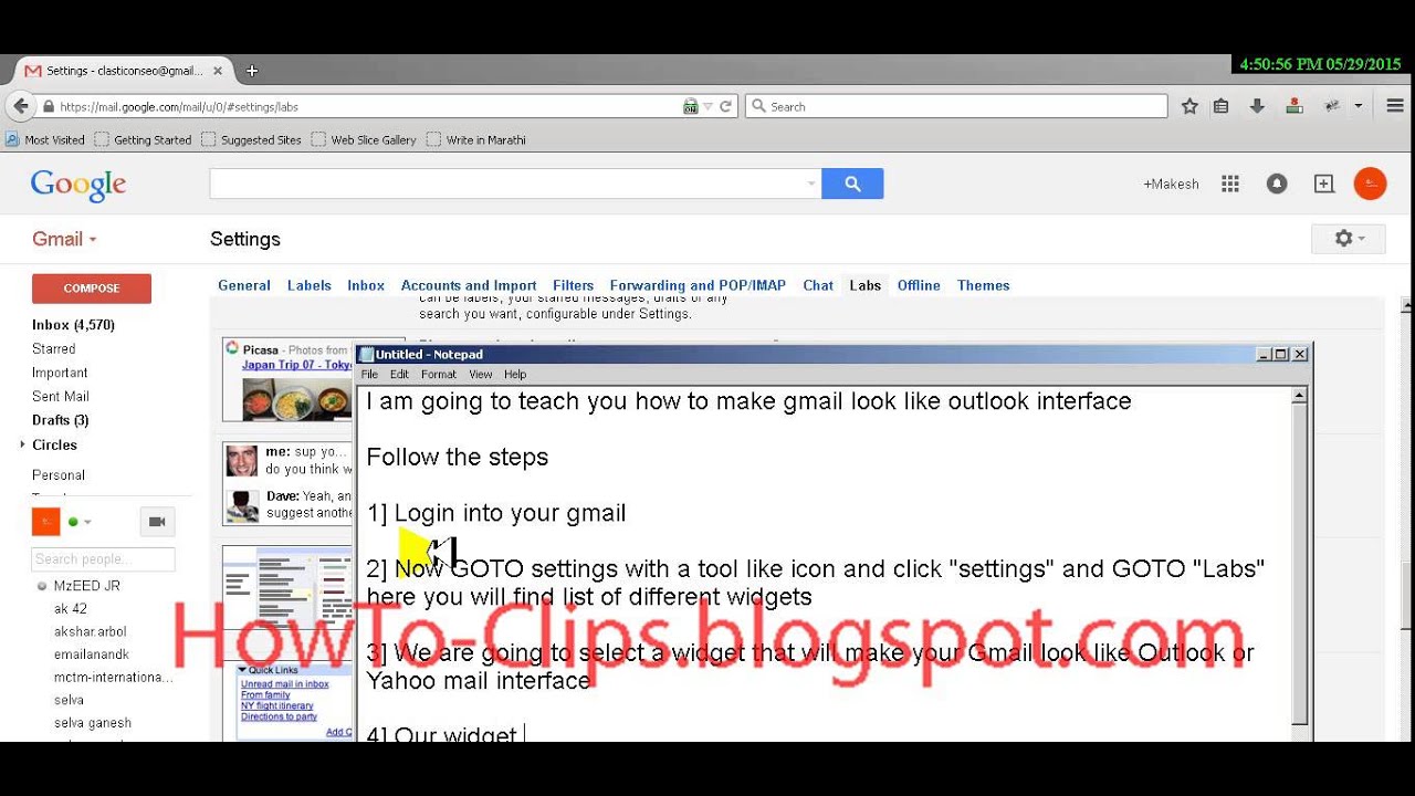 How To Change Gmail To Look Like Outlook Yahoo YouTube