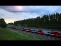 [RZD] ES1-009 "Lastochka" and thunderstorm, 160 km/h