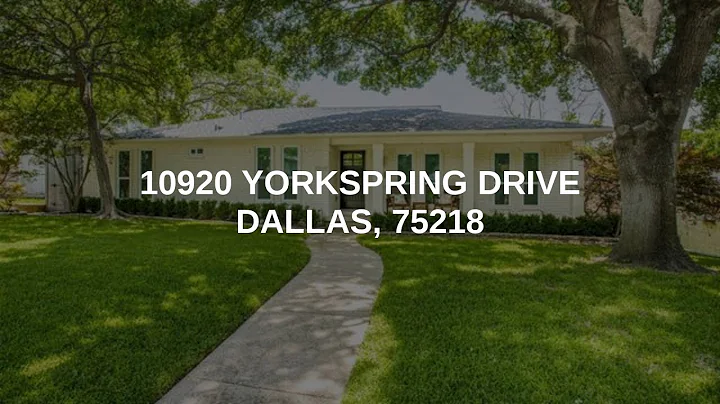 10920 Yorkspring Drive | Dallas Real Estate