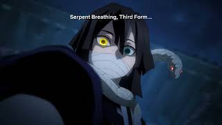 Demon Slayer Kimetsu No Yaiba - Serpent Breathing Third Form - Coil Choke - Hashira Training Arc S 5