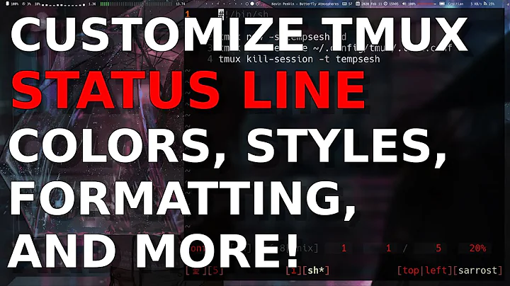 Customizing tmux status line (styles, formats, and more)