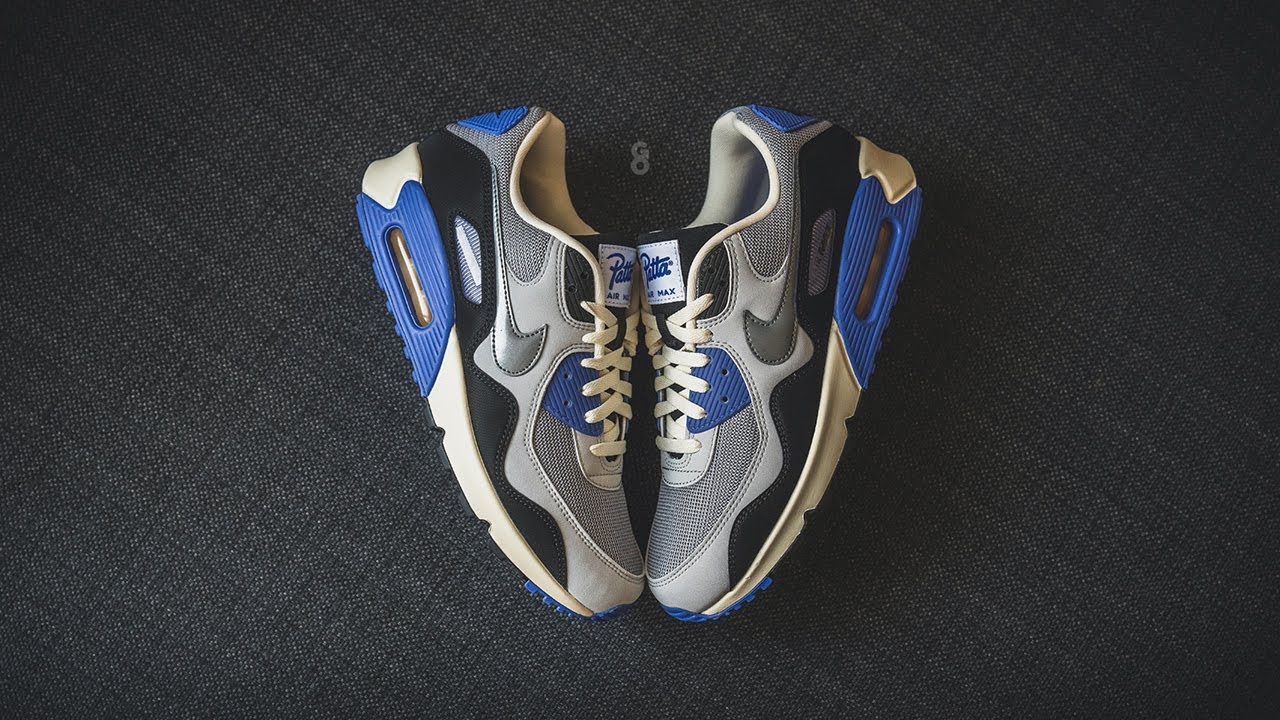 靴 2025ss Patta Nike Air Max 90 Sapphire Nike Air Max 90 SP Patta Waves Sapphire Men's - HF8814-002 - US