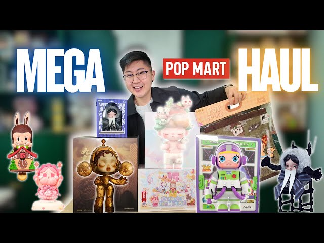 MEGA POP MART 15TH ANNIVERSARY HAUL 😱 WEDNESDAY SKULLPANDA, MEGA