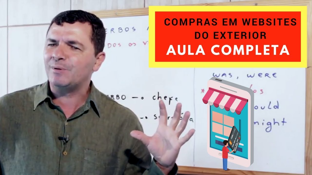 Aula Completa de Inglês - Compras em Websites do Exterior aula de ingles infantil