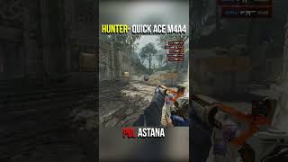 INSANE huNter ACE with M4A4 #shorts #cs2 #counterstrike #ace