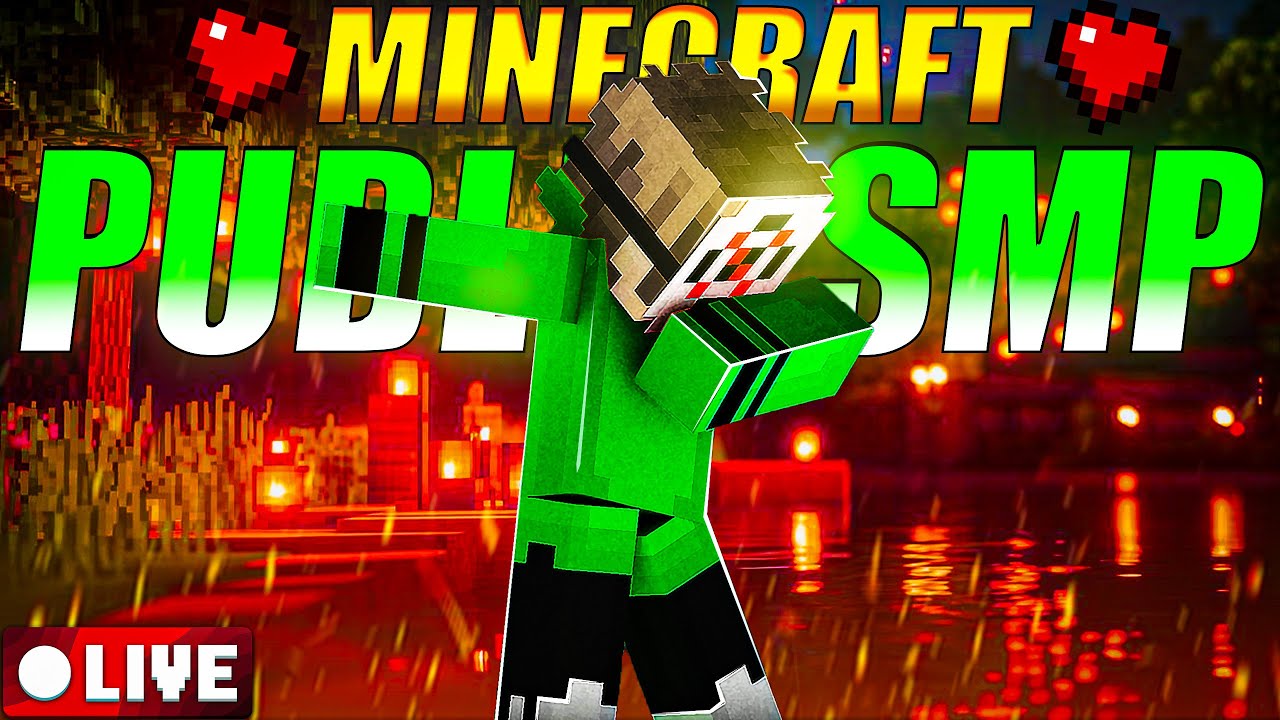 🔴MINECRAFT LIVE NEW PUBLIC SMP | CRACKED PUBLIC SMP 24/7 SERVER | JAVA ...