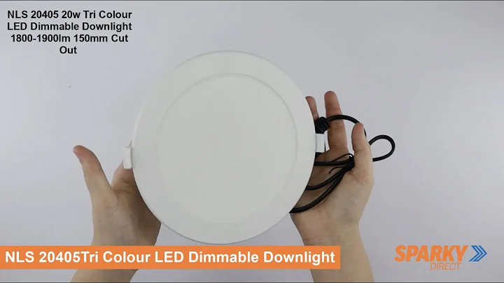 NLS 20405 | 20w Tri Colour LED Dimmable Downlight 1800-1900lm 150mm Cut Out