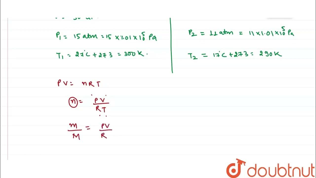 An oxygen cylinder of volume 30 litres has an initial gauge pressure of 15 atm. And a temperatur