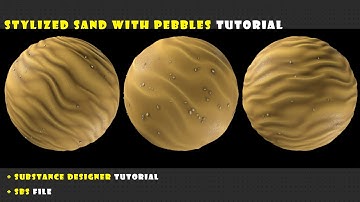 How to Create stylized sand with pebbles texture - Substance 3D Designer Tutorial Part 1
