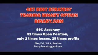 Trading strategy binary.com rise fall random 50, accuracy 99%