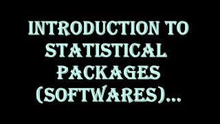 #Statistical Packages(SOFTWARES)  | #Softwares | #SAS |#R |#MINITAB:-