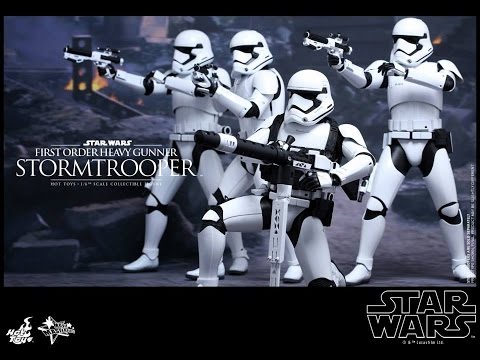 Hot Toys Star Wars Force Awakens First Order Trooper & Heavy Gunner Trooper Overview | By @FLYGUY - YouTube