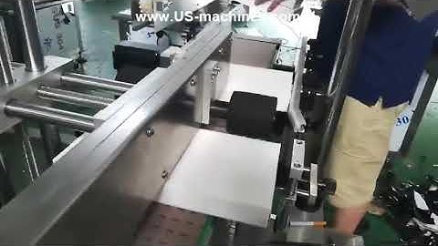 Automatic carton box corner adhesive small sticker labeling machine labeler line