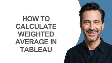 How to Calculate Weighted Average In Tableau - KevinHowTo
