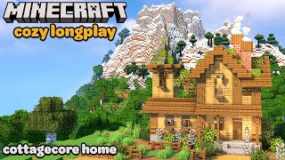 Minecraft Relaxing Longplay - Building a Cozy Cottagecore Home (No Commentary) [1.20]