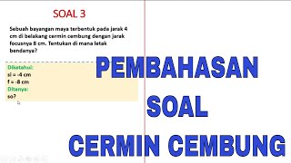 Pembahasan Soal Cermin Cembung