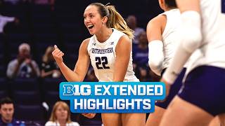 Virginia Tech at Northwestern | Extended Highlights | Big Ten Volleyball | 09/11/2026