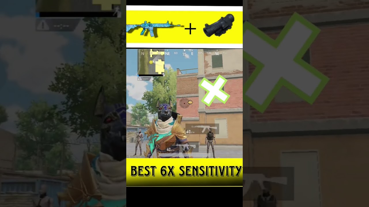 😱Best 6x sensitivity | pubg mobile no recoil sensitivity 